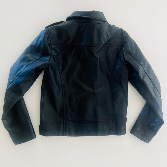 Faux Leather Moto Girls Grunge Black Motorcycle - EXCELLENT CONDITON - SO cool! - Picture 11 of 13